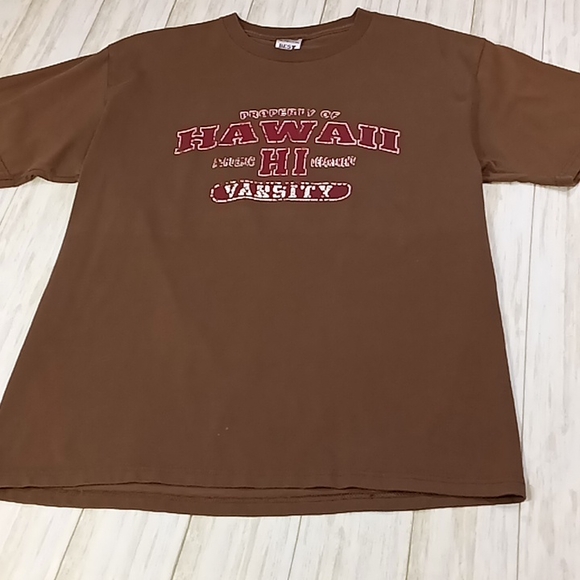 Hawaii Variety Distressed Brown Tshirt Size L - Picture 2 of 12